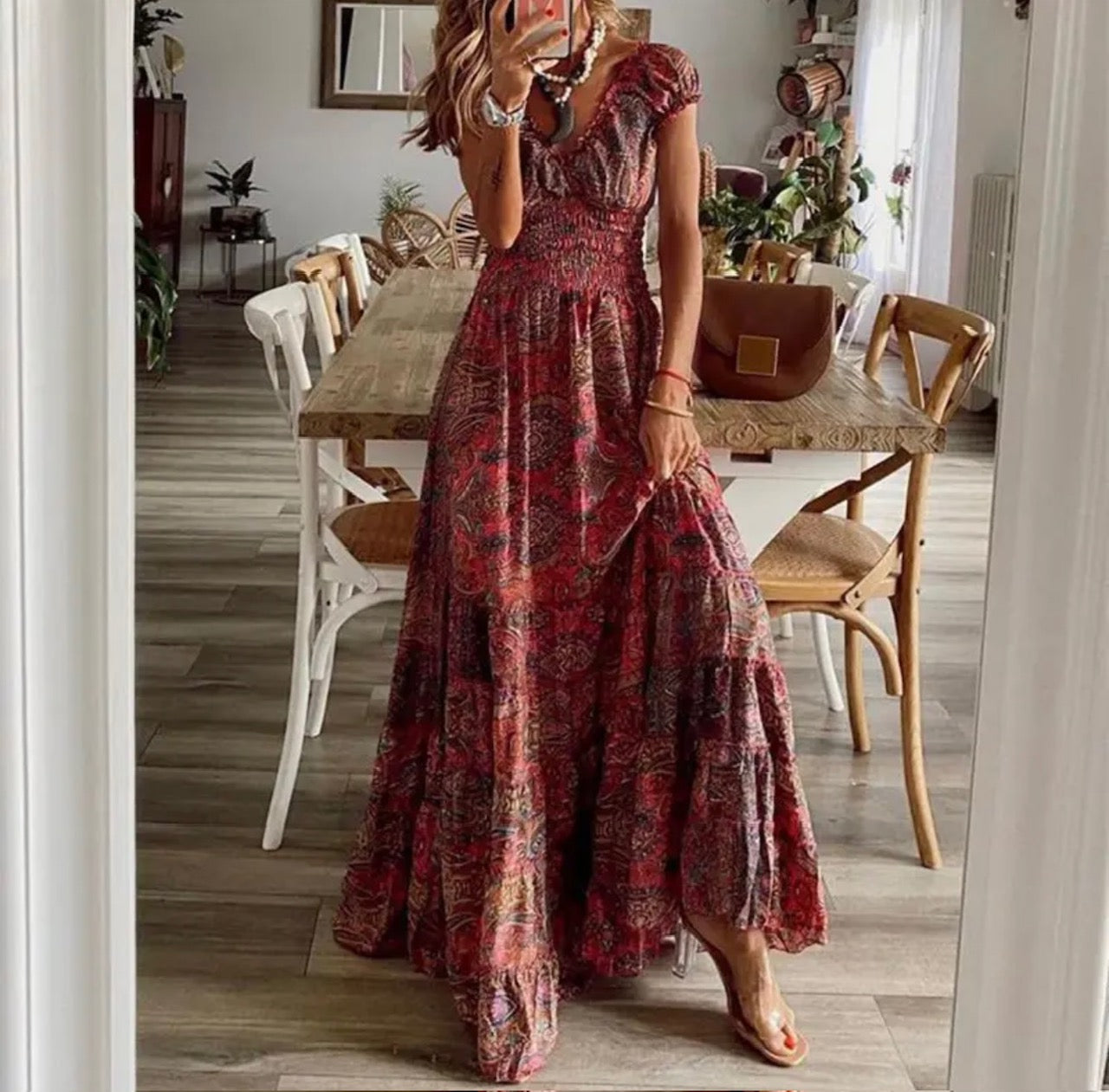 Vintage Print Dress