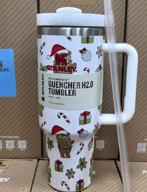 Stanley 40oz Quencher H2.0 Flowstate Christmas Tumbler