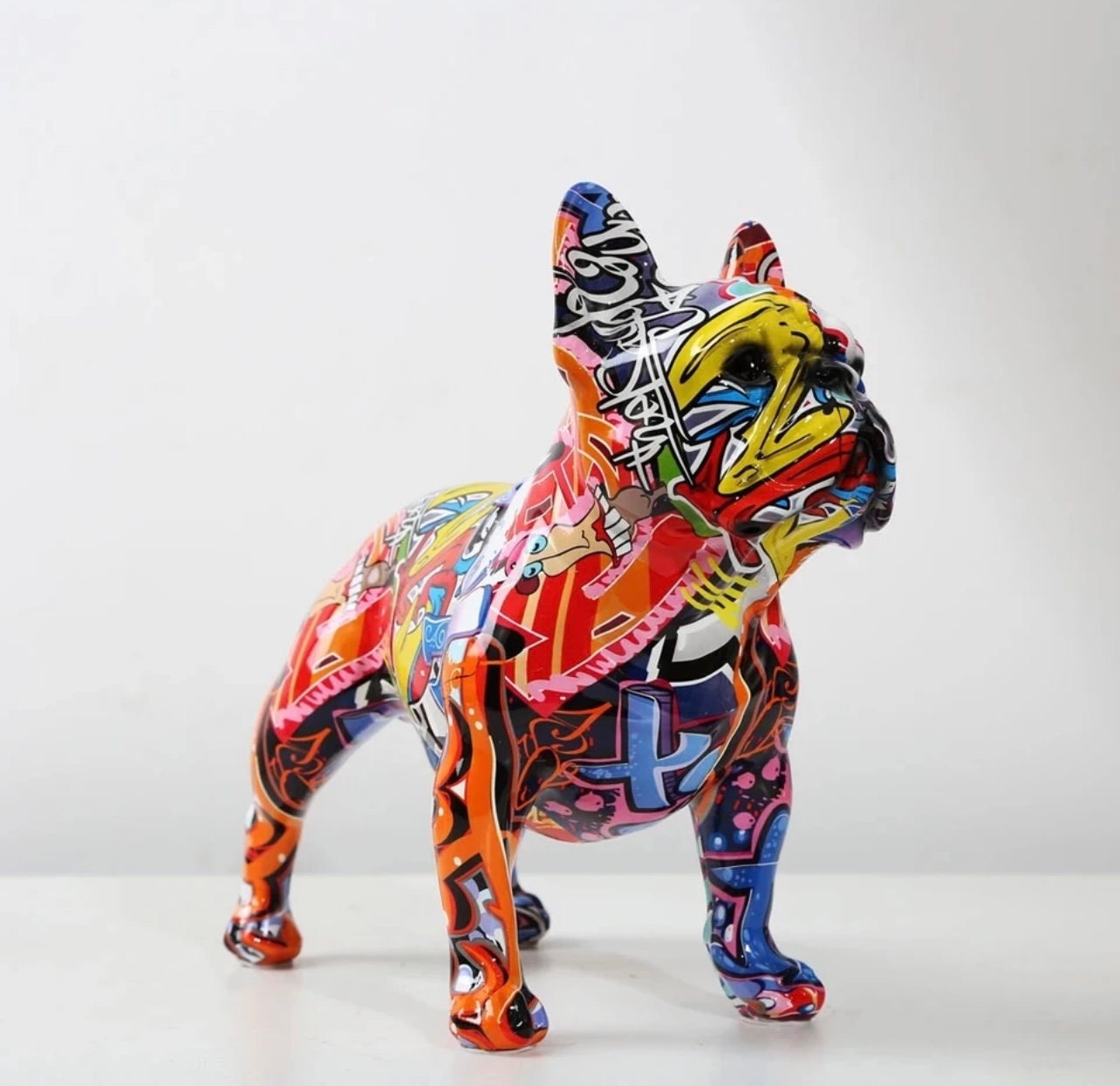 French Bulldog Graffiti Sculpture