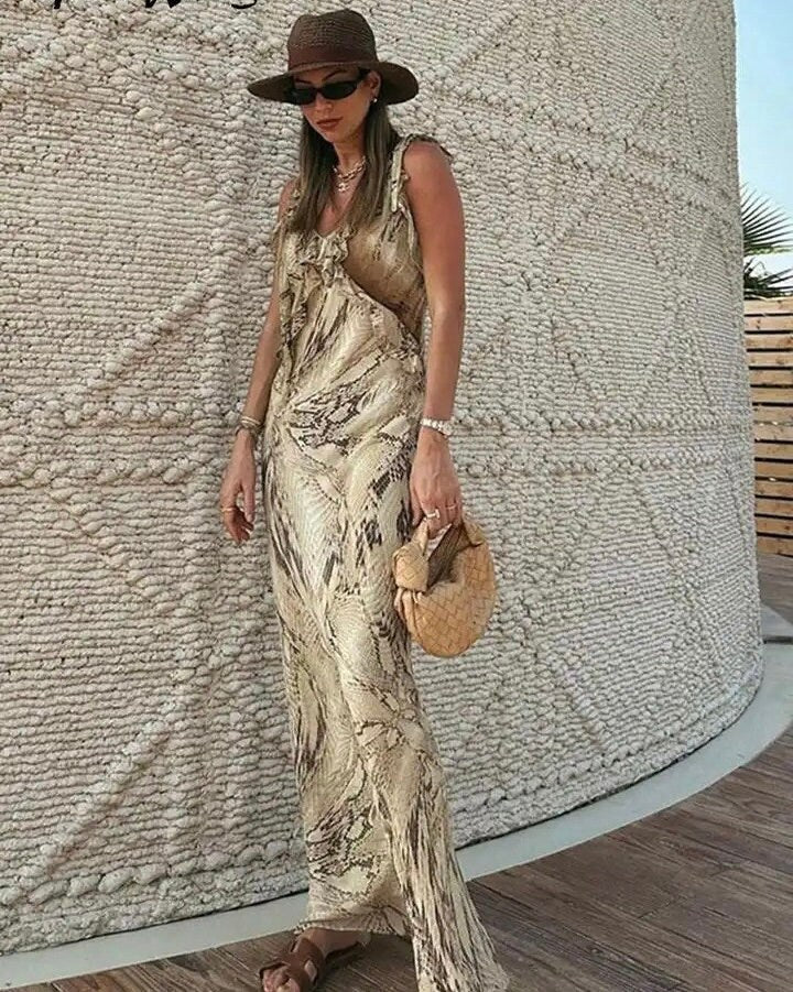 Summer Vintage Chic Maxi Dress