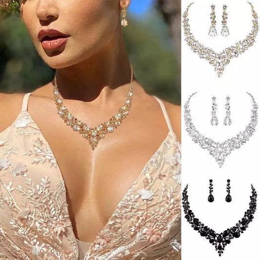 Luxury Necklace Earring Set