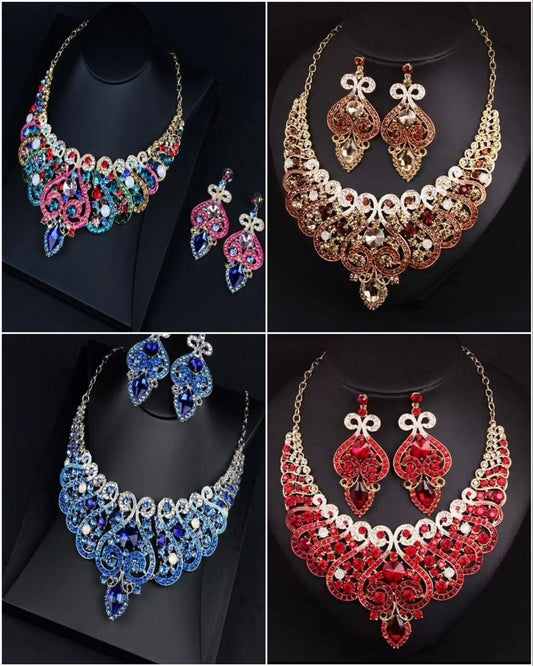 Retro Necklace Earring Set