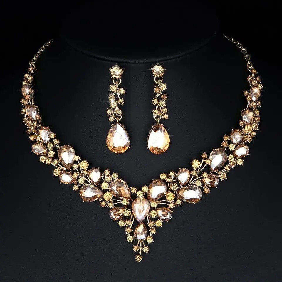 Luxury Necklace Earring Set