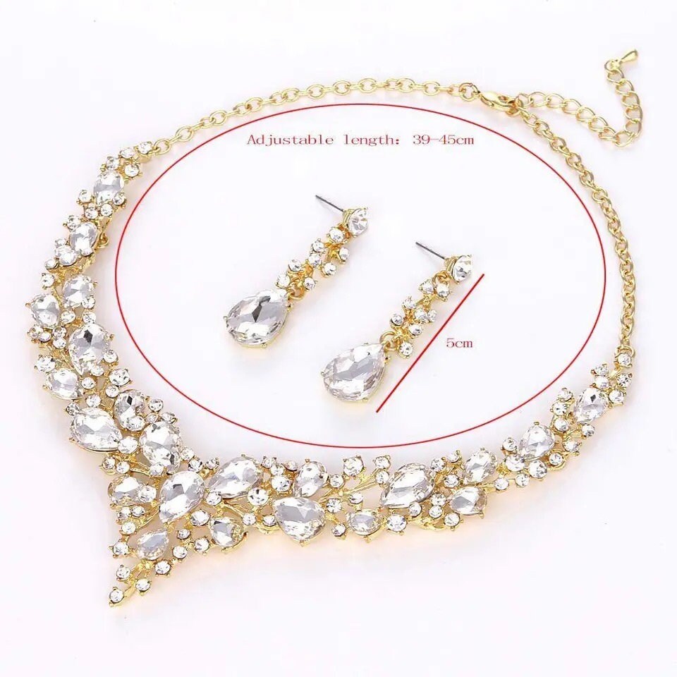 Luxury Necklace Earring Set