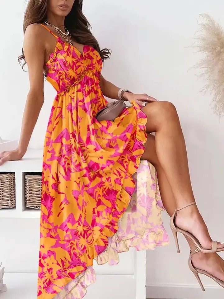 Boho Summer Print Dress