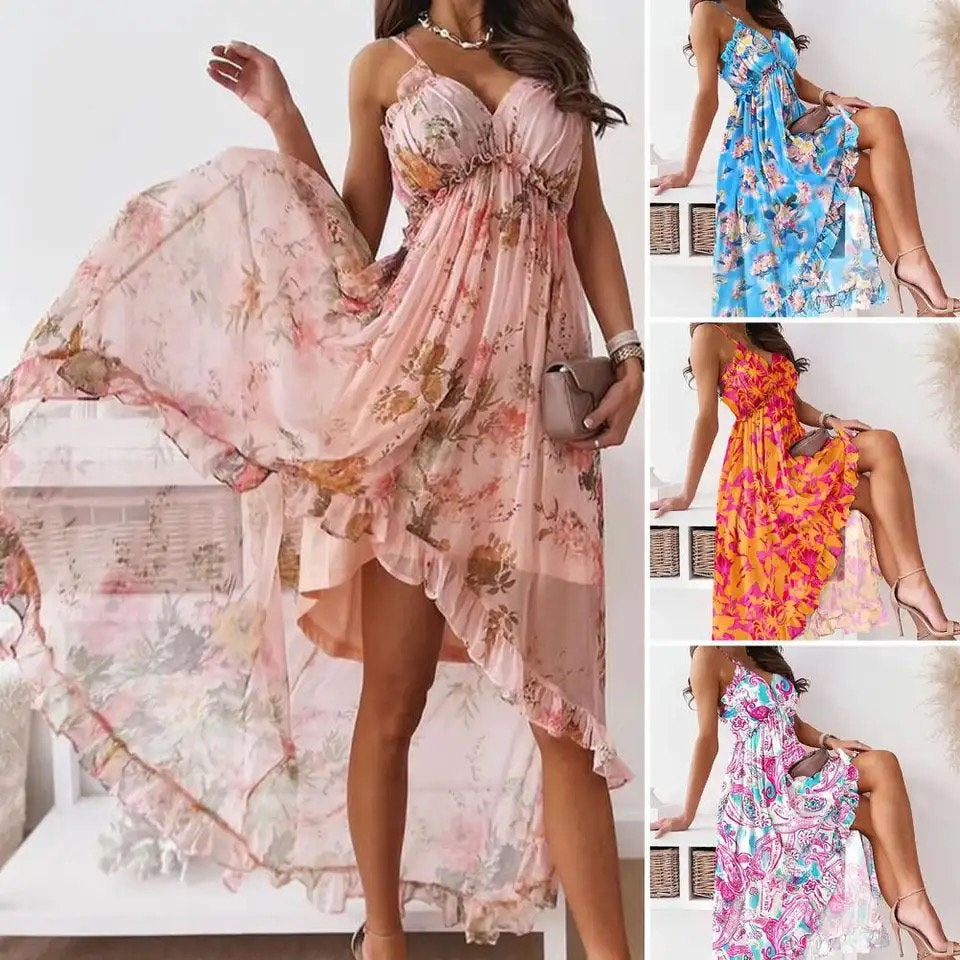 Boho Summer Print Dress