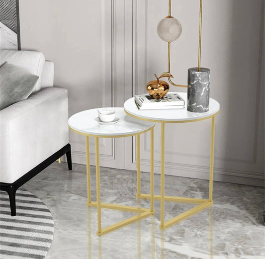 Round Marble Nest of Tables